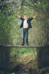 boy, flowers, gift, love,   fun, stylish, vintage, elegant,   kid, child