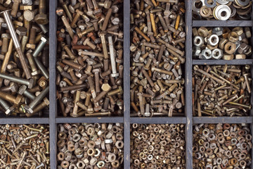 The box with steel screws