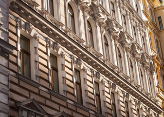 Facade of building in Vienna .