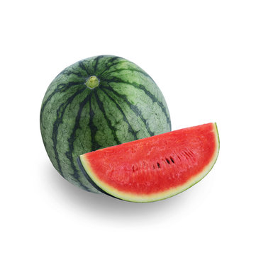 Watermelon isolated on white background.