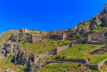 medieval fortress of Acrocorinth up on the hill