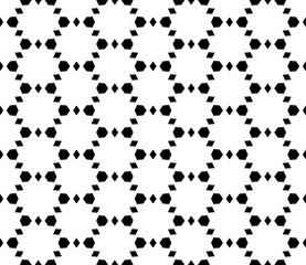 Vector modern seamless geometry pattern, black and white abstract geometric background, subtle pillow print, monochrome retro texture, hipster fashion design