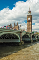 Fototapeta premium Big Ben and the Houses of Parliament in London, UK