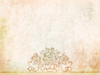 background antique drawing on the ancient wall.vector illustration