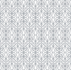 Geometric abstract seamless pattern. Linear motif background. Mo - 108474167
