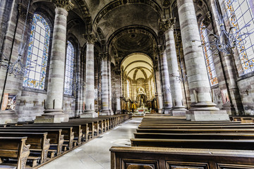 Naklejka premium La Nef de l'Eglise St Nabor de St Avold