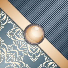 Retro background with ornament. 