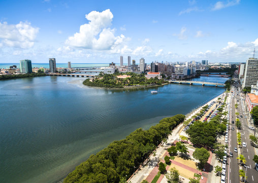 Aerial View Of Recife, Pernambuco, Brazil