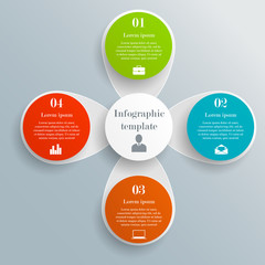 Infographic circle template 