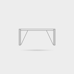 Thin Line Vector Icon –