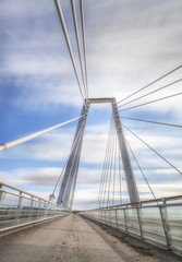 Fototapeta premium Kablowy most w Umea, Szwecja
