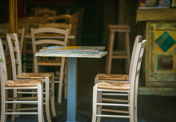 empty cafe florence