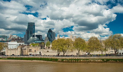 Fototapeta premium Financial district of London, UK