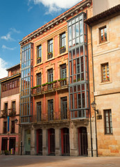 Fototapeta na wymiar Old town of Oviedo, Spain