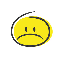 Stick Figure Series Emoticon / Trauer © strichfiguren.de