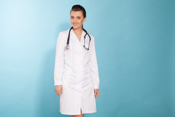 girl doctor with stethoscope