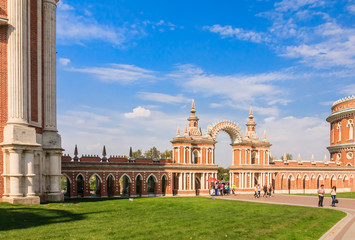 Palace gates. Museum-Reserve "Tsaritsyno". Moscow