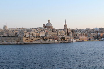 Obraz premium Valletta, Panoramic View, Capital City, Republic of Malta 