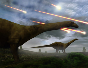 Extinction Of The Dinosaurs Meteor Shower © auntspray