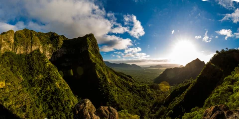 Fototapeten Kolekole Pass, Oahu, Hawaii © shanemyersphoto