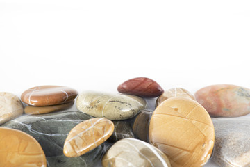Stones isolated on white background