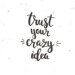 Trust Your Crazy Idea