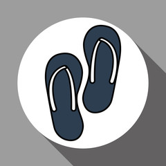 sandals vector illustration , vector icon