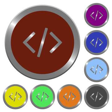 Color programming code buttons