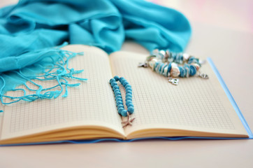 bracelets on the book