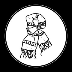 Simple doodle of a scarf