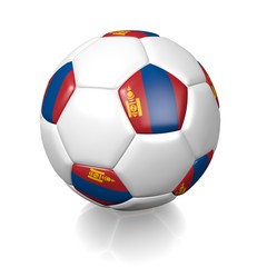 Obraz premium Football soccer ball with a national flag texture