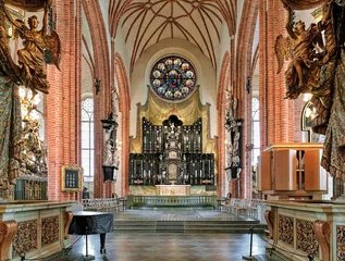 Poster Chancel and altar of Storkyrkan (The Great Church) in Stockholm, Sweden © Mikhail Markovskiy