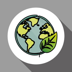 Vector illustration of Think green , editable icon