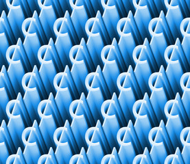 Obraz premium seamless 3d pattern of blue cent signs