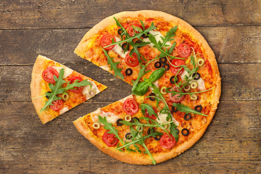 Tasty Pizza With Rucola