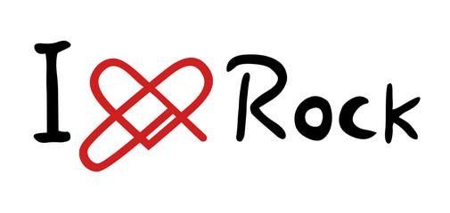 Rock love icon