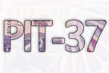 PIT-37, formularz podatkowy, urząd skarbowy - obrazy, fototapety, plakaty