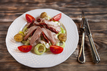 Tasty Salad with meat