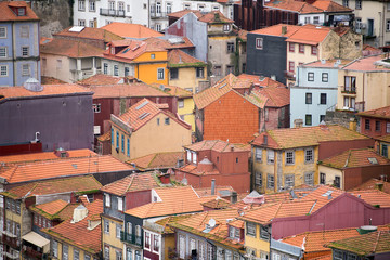 Fototapeta na wymiar Ribeira, the old town of Porto, Portugal