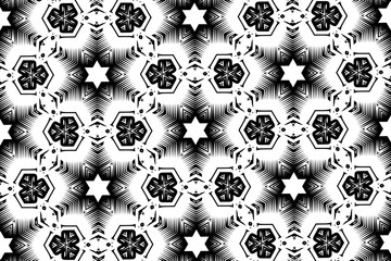 Black and white ornament. K
