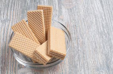 Wafers in bowl