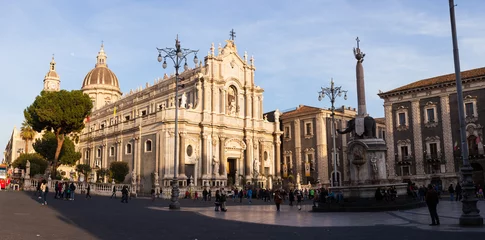Photo sur Plexiglas Monument View of Catania cathedral in Sicily