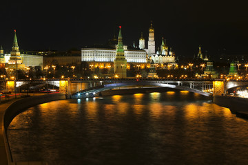 Fototapeta na wymiar The evening Kremlin in Russia