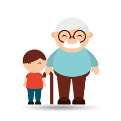 happy grandparents  design 