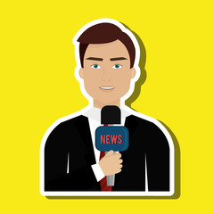 news reporter design 
