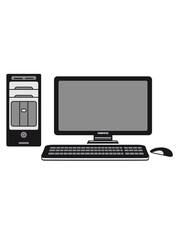 mouse keyboard screen tv pc computer display image design