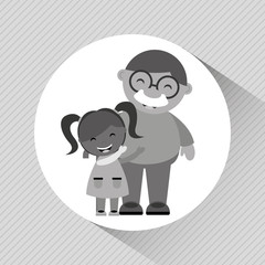 happy grandparents  design 