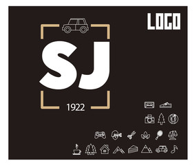 SJ Initial Logo for your startup venture