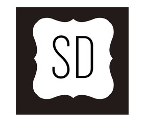 SD Initial Logo for your startup venture