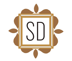 SD Initial Logo for your startup venture